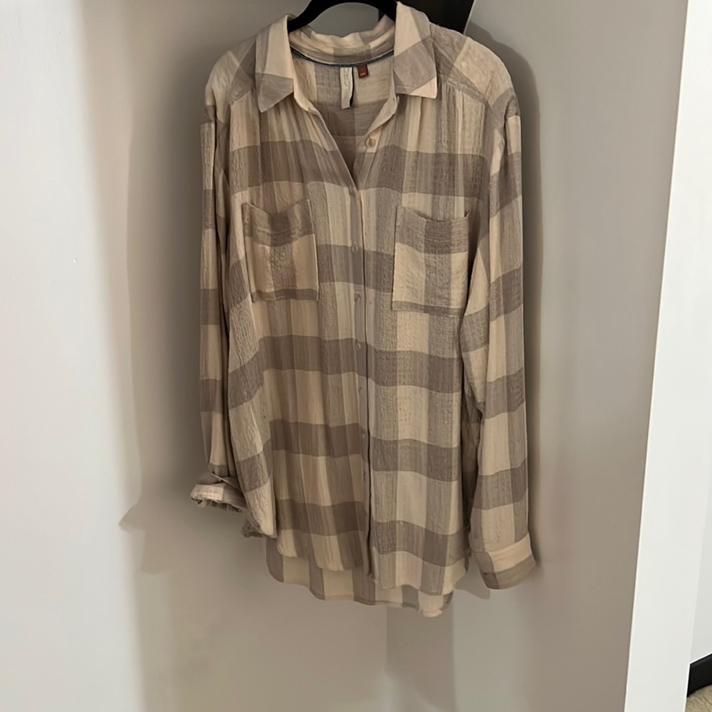 Anthropologie button down tunic